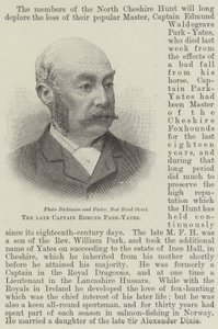 The Late Captain Edmund Park-Yates by English School