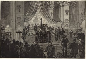 The Late Emperor Lying in State in the Church of St Peter and St Paul by English School