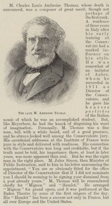 The Late M Ambroise Thomas by English School