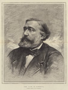 The late M Gambetta, French Orator and Statesman by English School