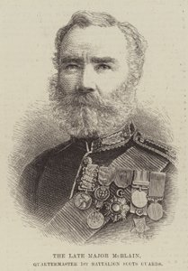 The late Major McBlain, Quartermaster 1st Battalion Scots Guards by English School