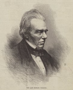 The late Michael Faraday by English School
