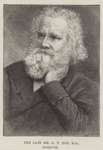 The late Mr G T Doo, RA, Engraver by English School