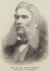 The late Mr Henry Calvert, Vice-Consul at Alexandria by English School