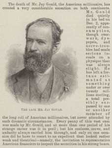 The late Mr Jay Gould by English School