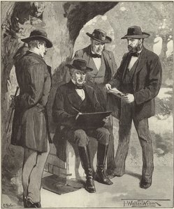 The Late Mr. Jefferson Davis by English School