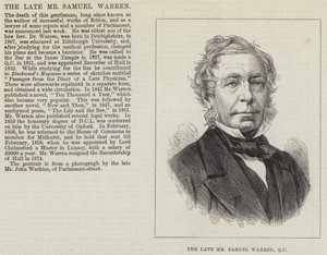The late Mr Samuel Warren, QC by English School
