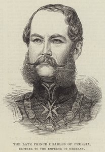 The late Prince Charles of Prussia, Brother to the Emperor of Germany (engraving) by English School