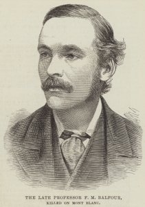 The late Professor F M Balfour, killed on Mont Blanc by English School