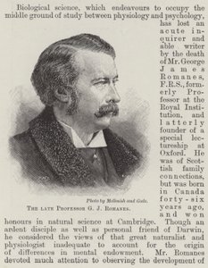 The Late Professor G. J. Romanes by English School