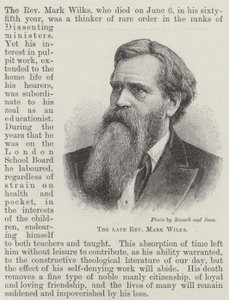 The Late Reverend Mark Wilks by English School