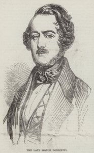 The late Signor Donizetti by English School