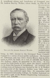 The Late Sir Andrew Barclay Walker by English School