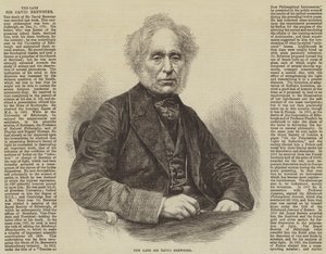 The late Sir David Brewster by English School