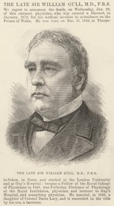 The Late Sir William Gull by English School