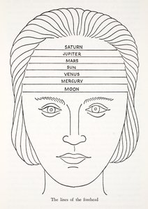 The Lines of the Forehead by English School
