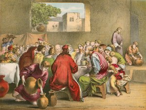 The marriage at Cana by English School