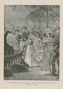 The Marriage of Queen Victoria and Prince Albert by English School