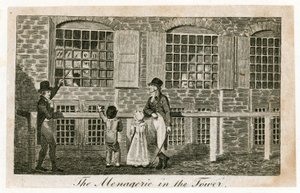 The menagerie in the Tower of London about 1820 by English School