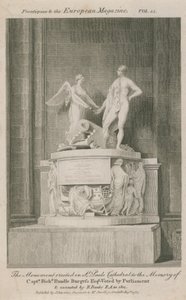 The monument erected in St Paul