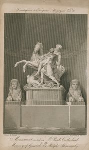 The monument erected in St Paul