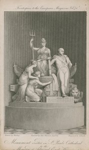 The monument erected in St Paul