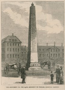 The Monument to the 24th Regiment in Chelsea Hospital Gardens by English School
