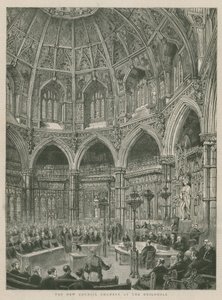 The new council chambers at the Guildhall, London by English School