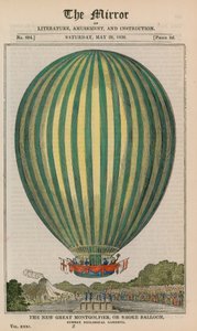 The New Great Montgolfier, or Smoke Balloon by English School