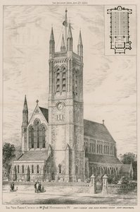 The New Parish Church of St Paul, Hammersmith by English School