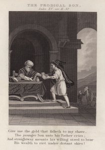 The Prodigal Son, Luke XV, ver 11, 32 by English School