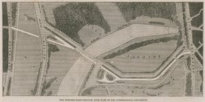 The proposed road through Hyde Park to the International Exhibition by English School