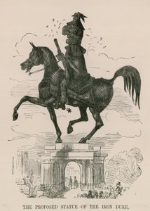 The proposed statue of the Iron Duke by English School