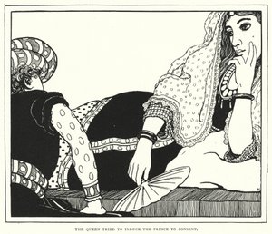The queen tried to induce the prince to consent