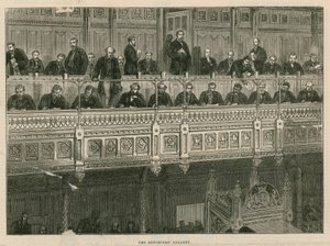 The reporters gallery at the House of Commons