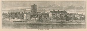 The Riverside of Old Chelsea by English School