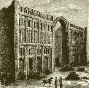 The Ruins of the Palace of Babylon by English School