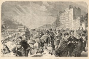 The season at Brighton; A stiff breeze on the Parade