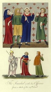 The Seneschal with His Officers, 14th Century by English School
