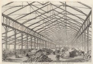 The show of American plants in the Ashburham Pavilion, Cremorne Gardens by English School