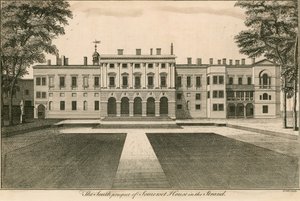 The South Prospect of Somerset House, The Strand, London by English School