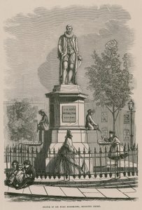 The statue of Sir Hugh Myddleton at Islington Green by English School