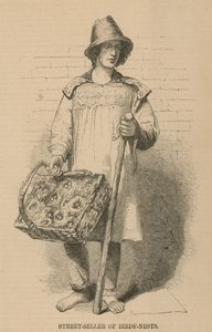 The Street-Seller of Birdsnests by English School