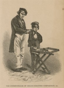 The Street-Seller of Grease-Removing Composition