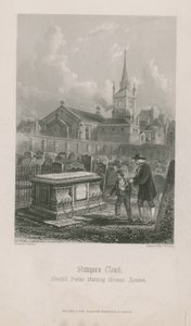 The Tomb of John Bunyan by English School