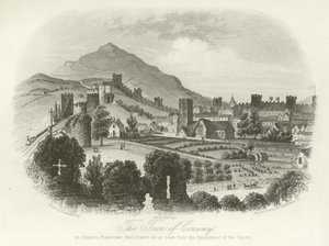 The Town of Conwy, North Wales by English School