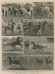 The Trotting Match at Alexandra Palace by English School