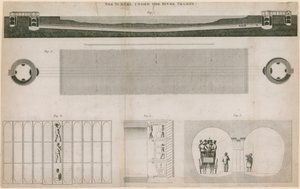The Tunnel Under the River Thames by English School
