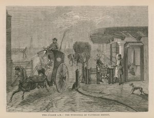 The Turnstile of Waterloo Bridge by English School