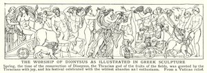 The Worship of Dionysus as Illustrated in Greek Sculpture by English School